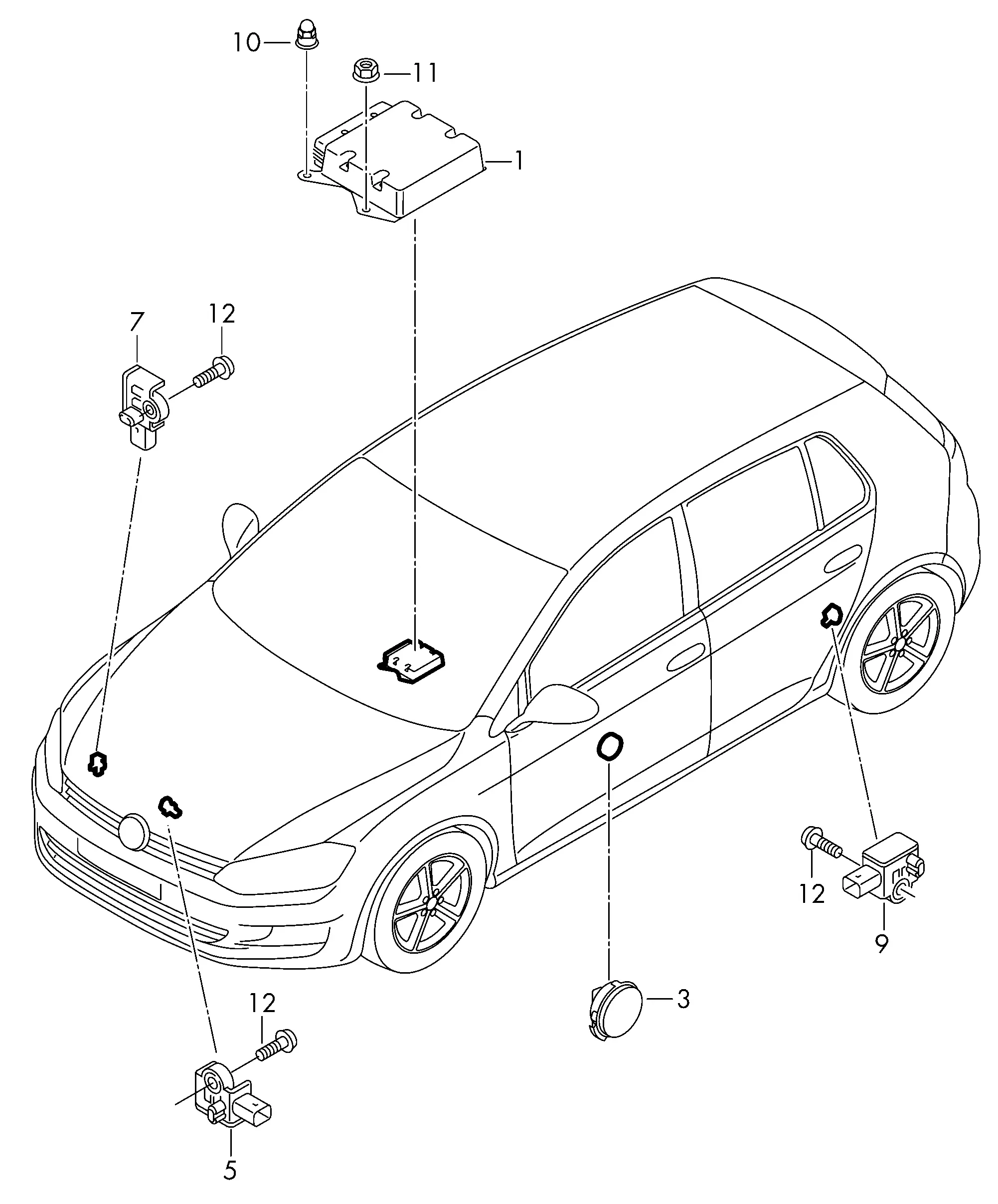 Airbag Electronics diagram