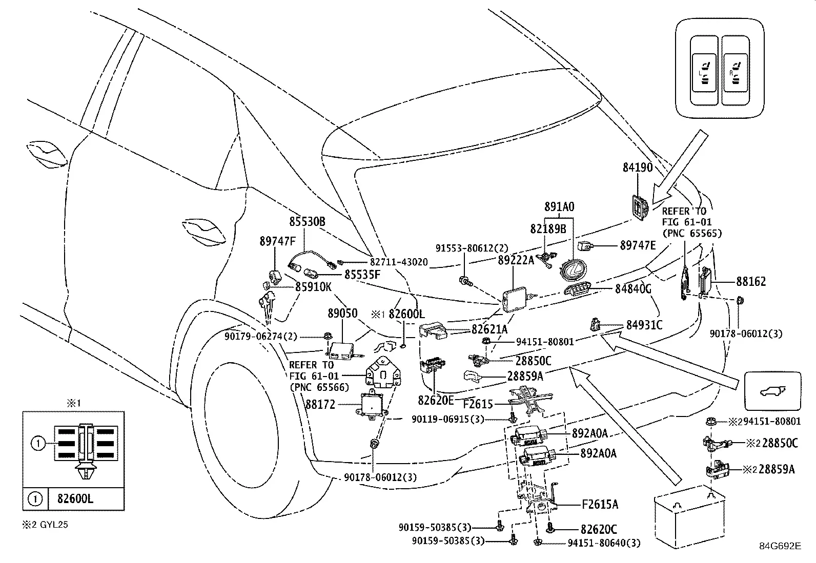 Rear Door Electrical Equipment diagram