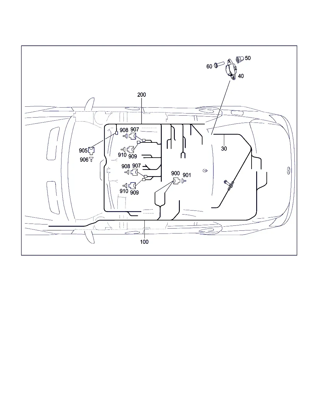 Rear Seat Wiring and Heating diagram