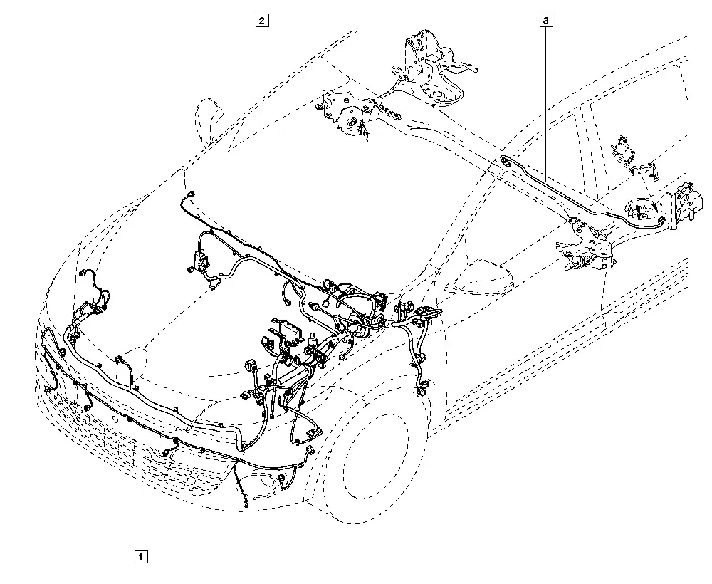 Front Bumper and Headlight Wiring diagram