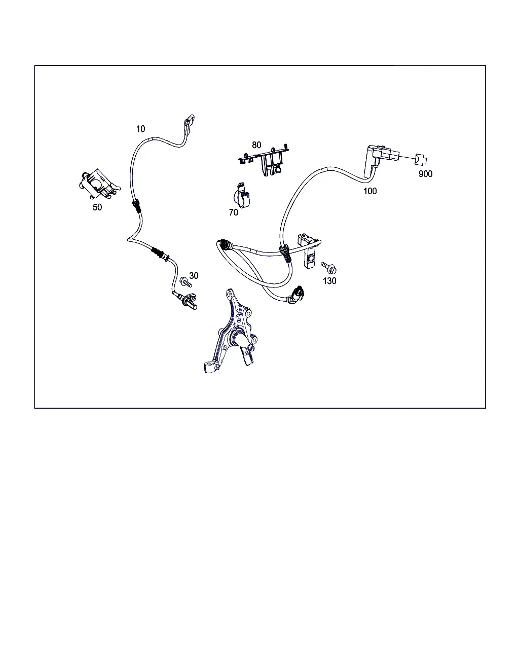 Front Axle Wiring Harness diagram