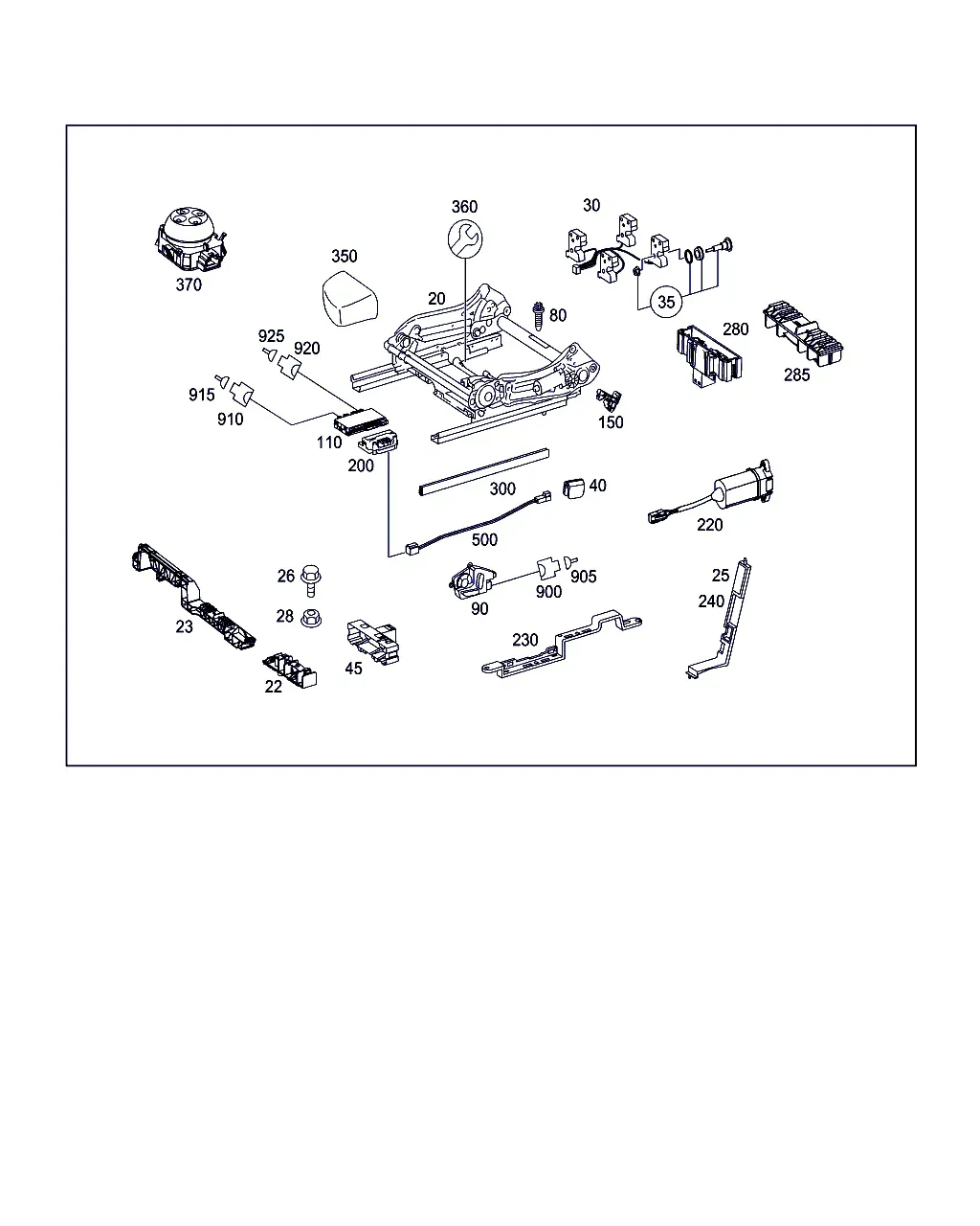 Power Seat Adjustment diagram