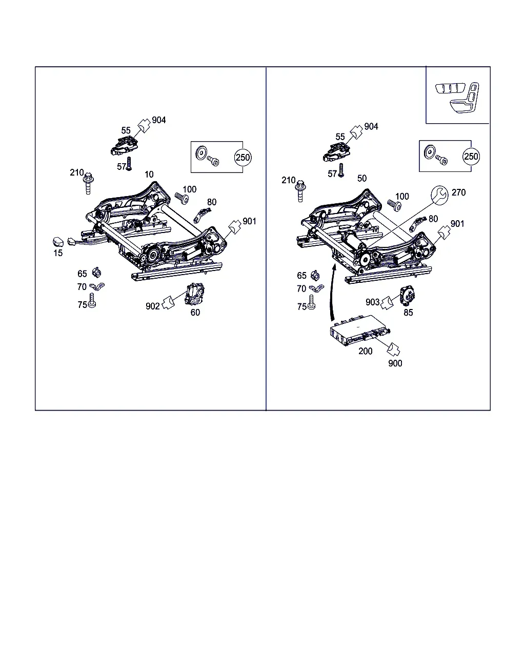 Power Seat Adjustment diagram