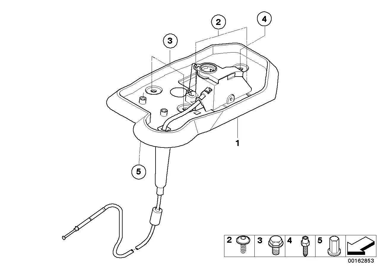 Emergency release mechanism diagram