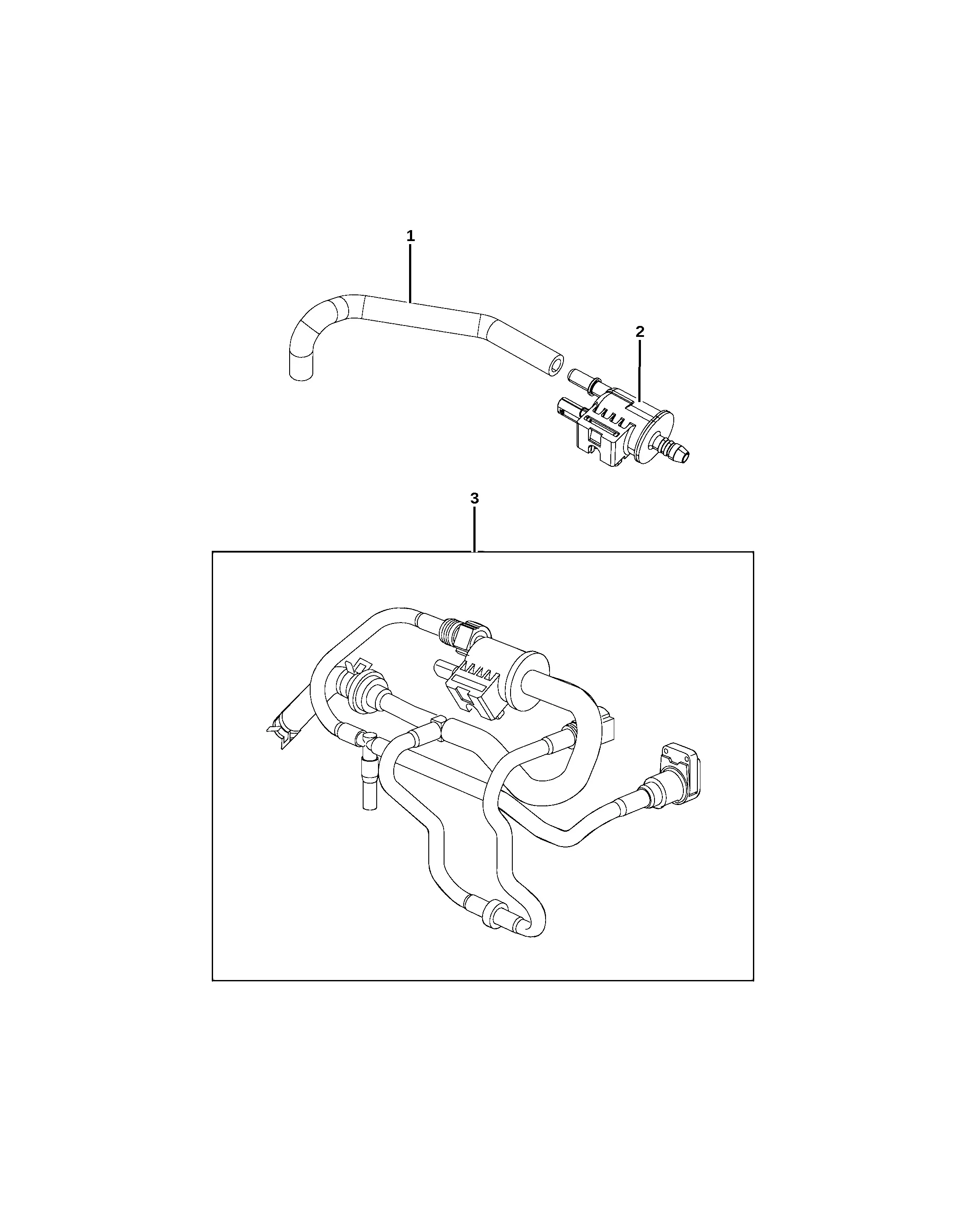 Purge control vacuum system diagram