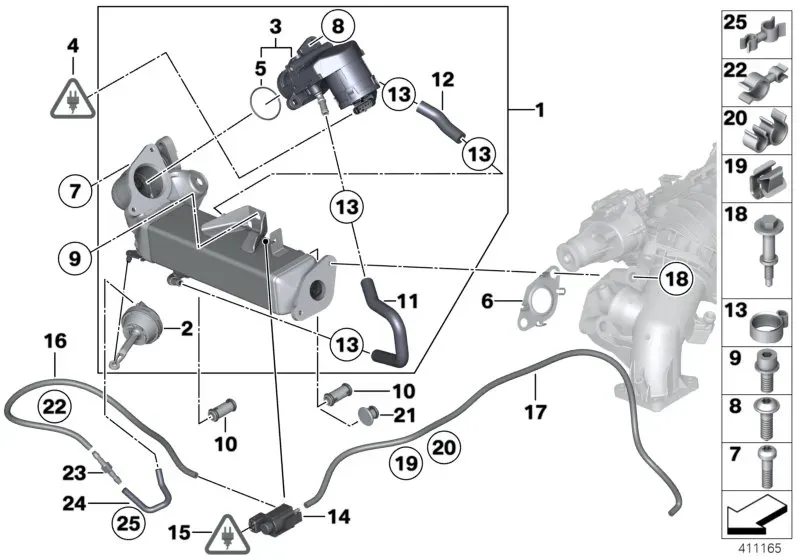 EGR cooling system diagram