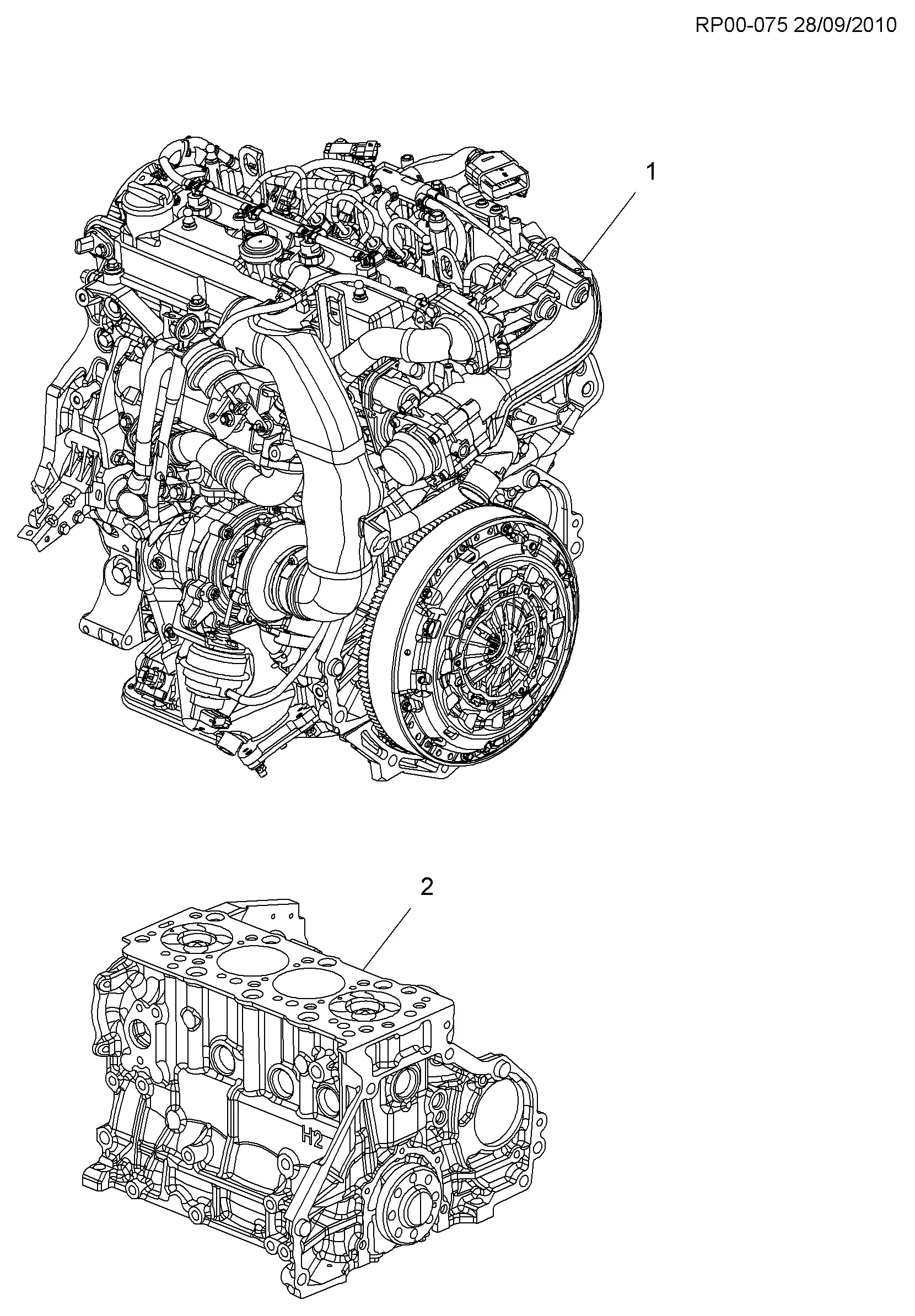 Engine assembly diagram