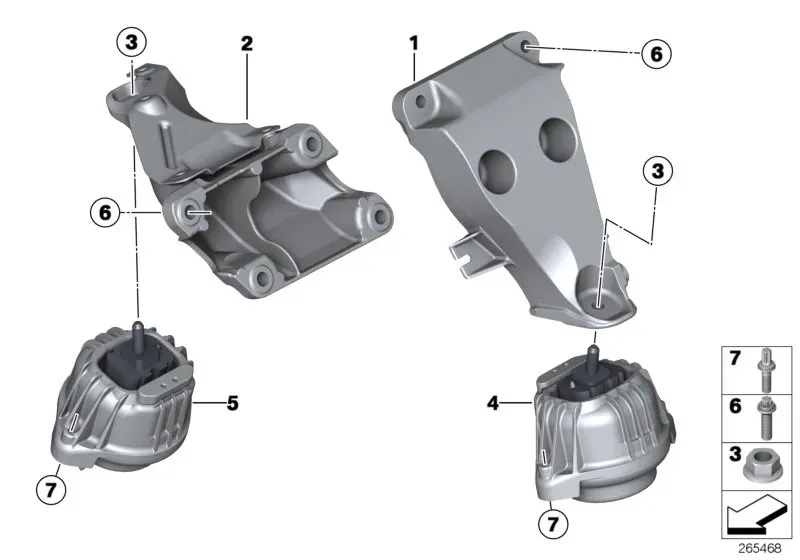 Engine mount diagram