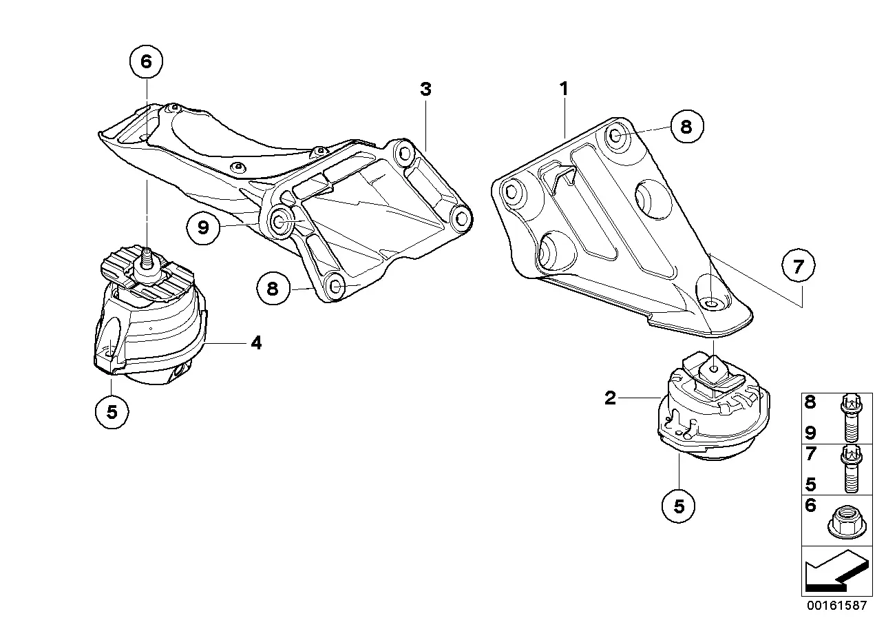 Engine mounting diagram