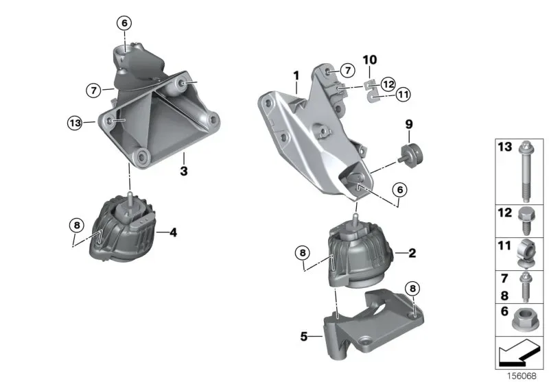 Engine mounting diagram
