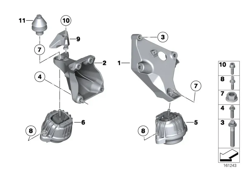 Engine mounting diagram