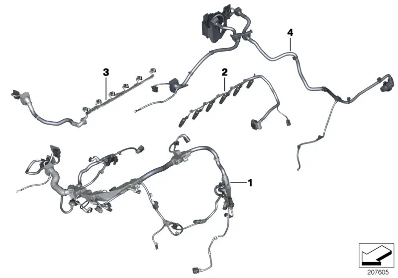 Engine wiring harness diagram