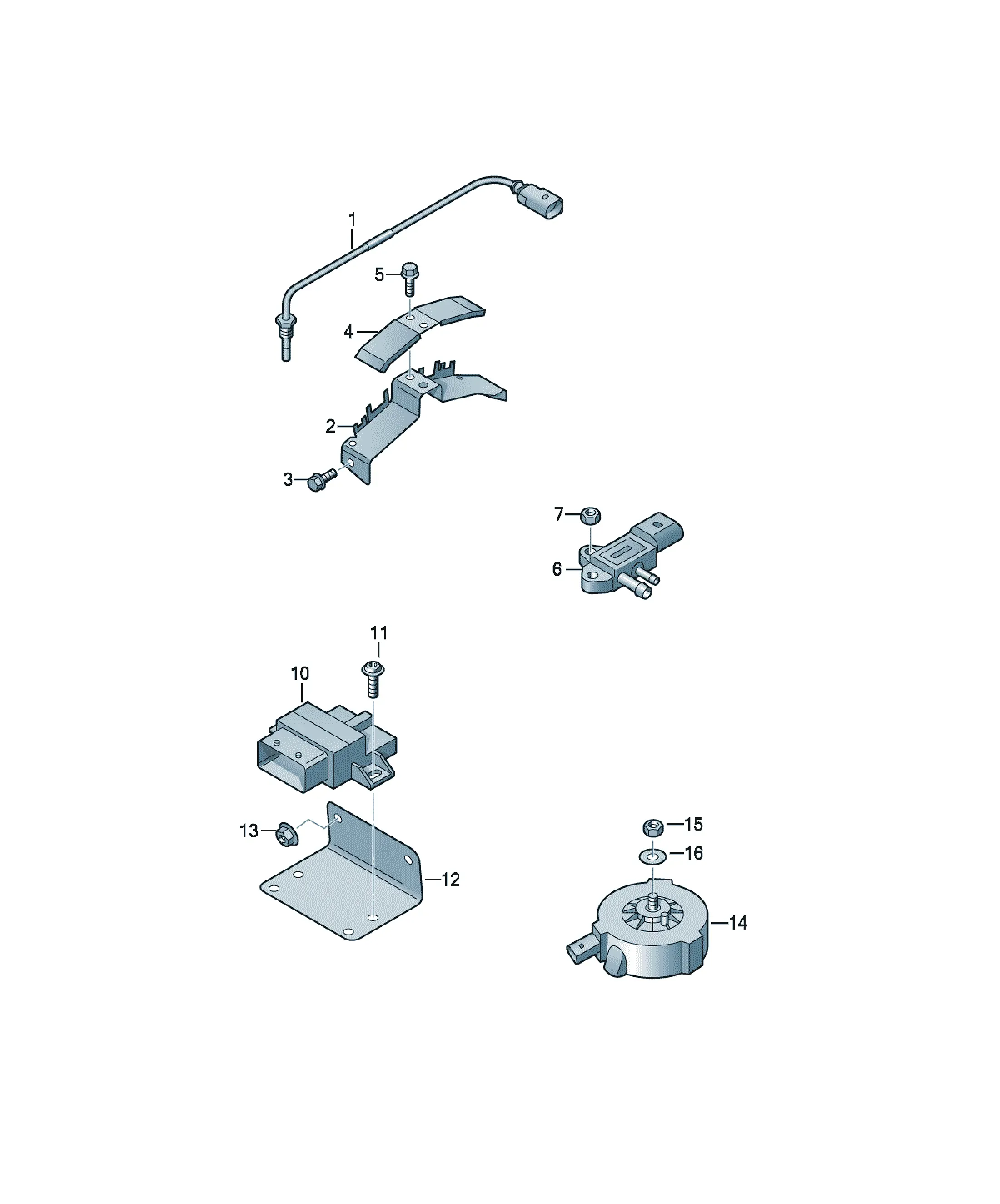 Exhaust gas temperature sensor diagram
