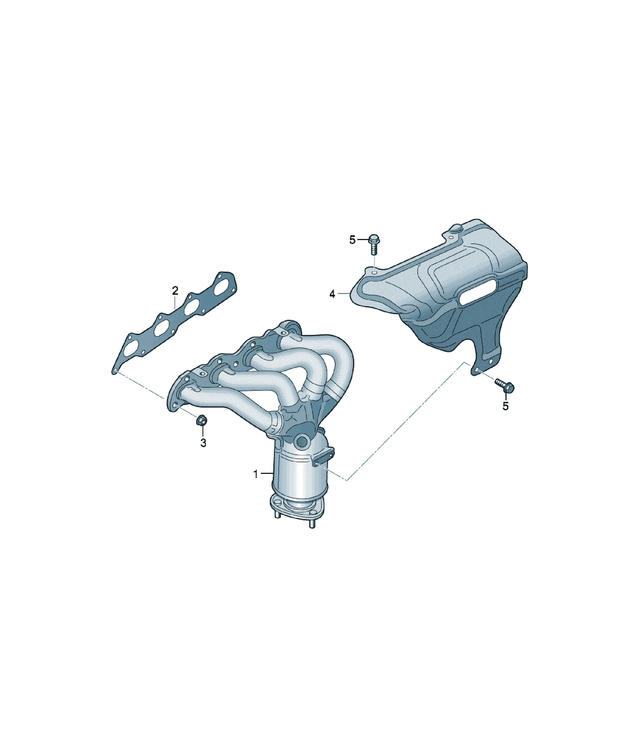 Exhaust manifold diagram