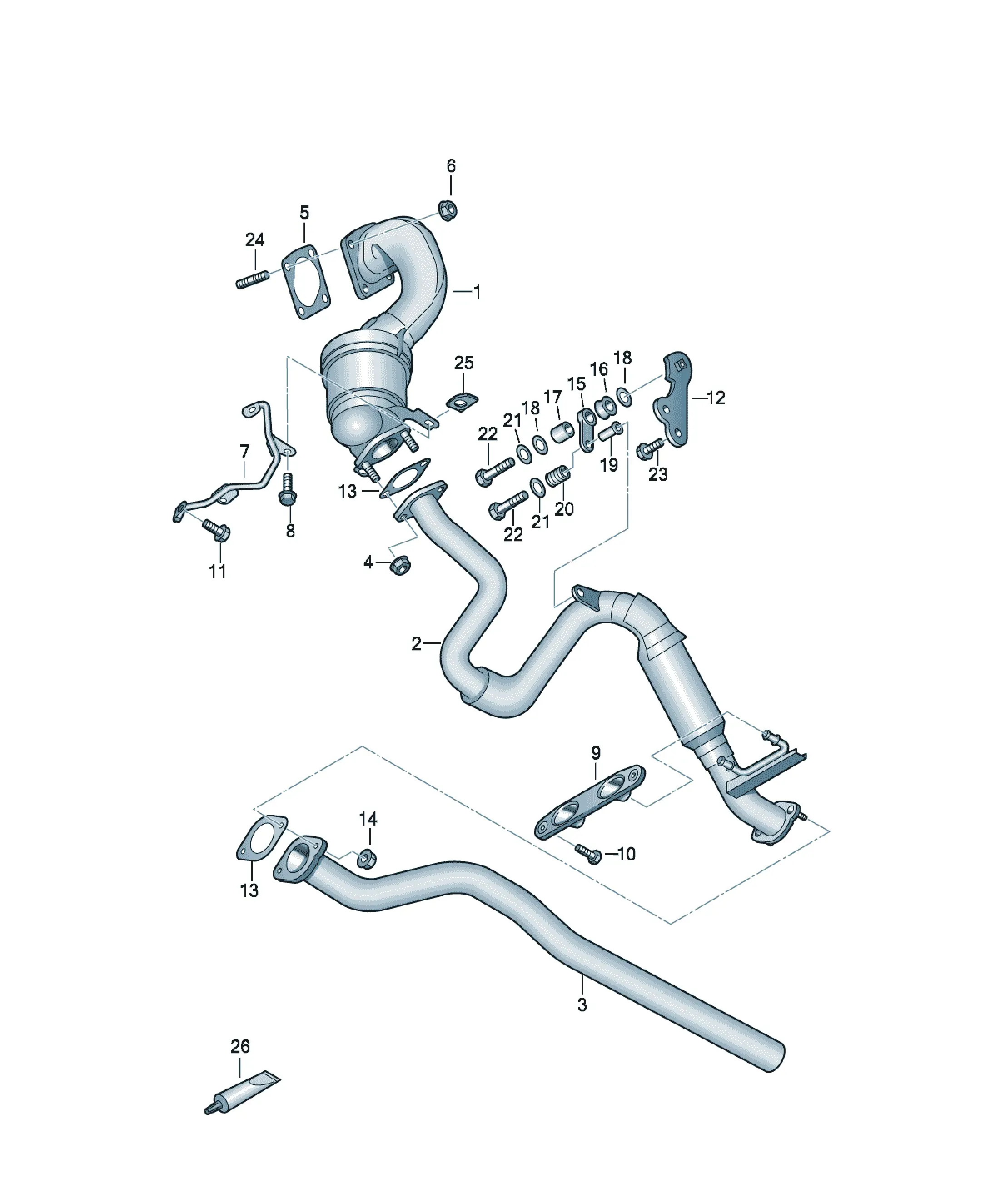 Exhaust system diagram