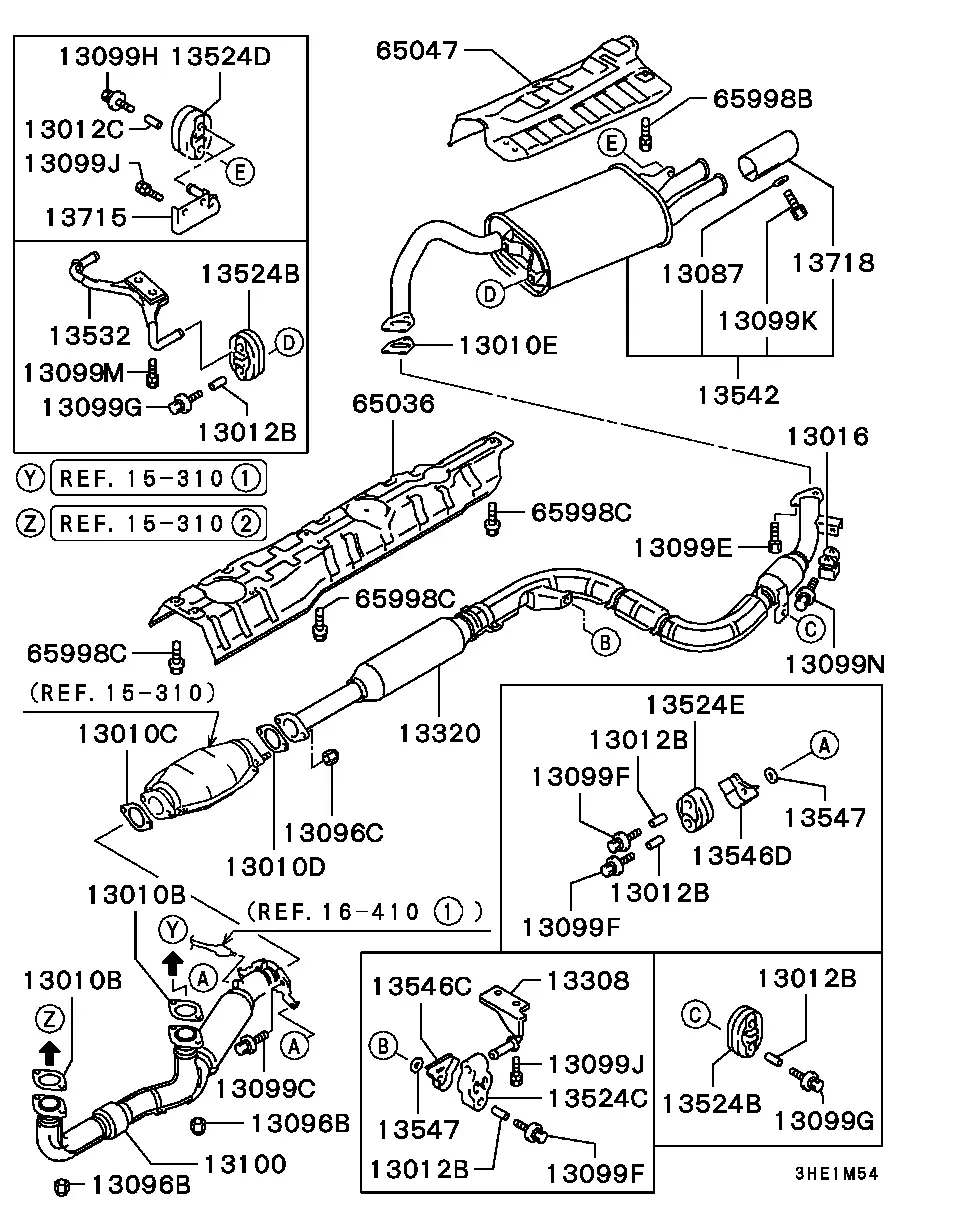 Exhaust system diagram
