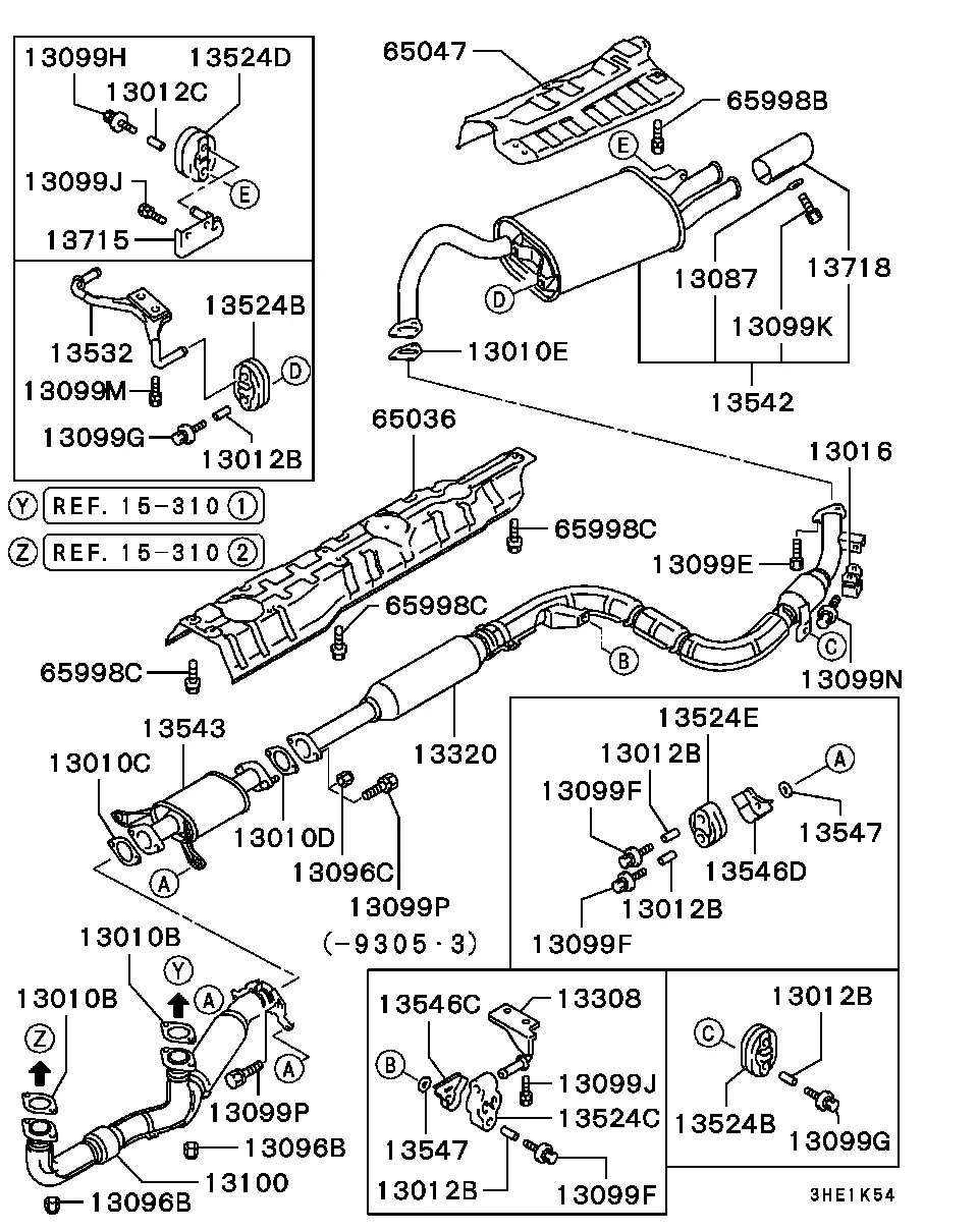 Exhaust system diagram
