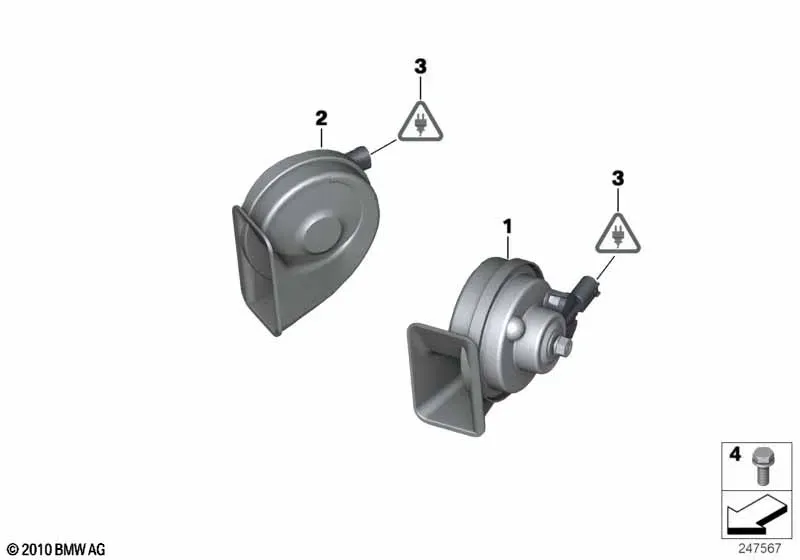 Fanfare Horn diagram