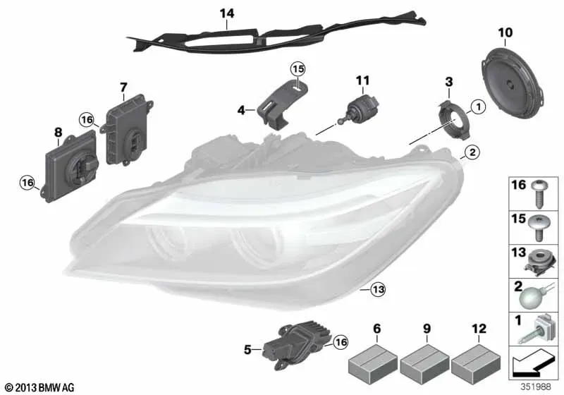 Headlight diagram