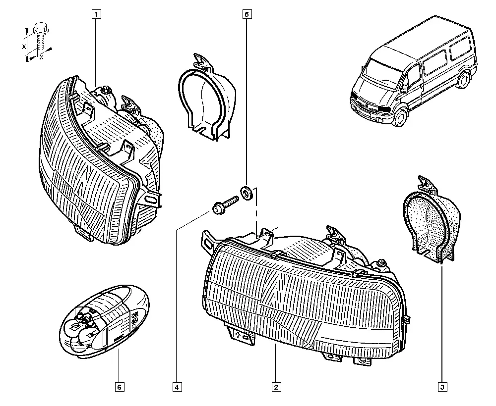 Headlights diagram