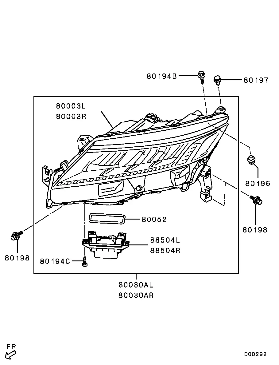Headlamps diagram