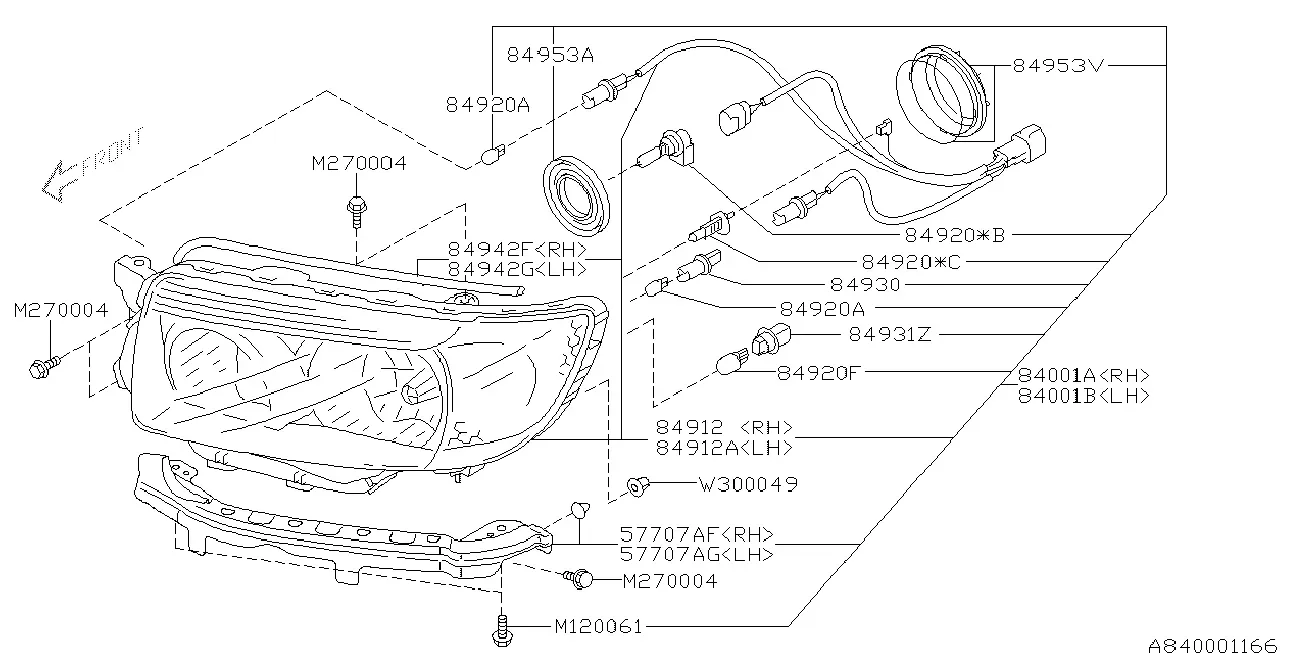 Headlamp diagram