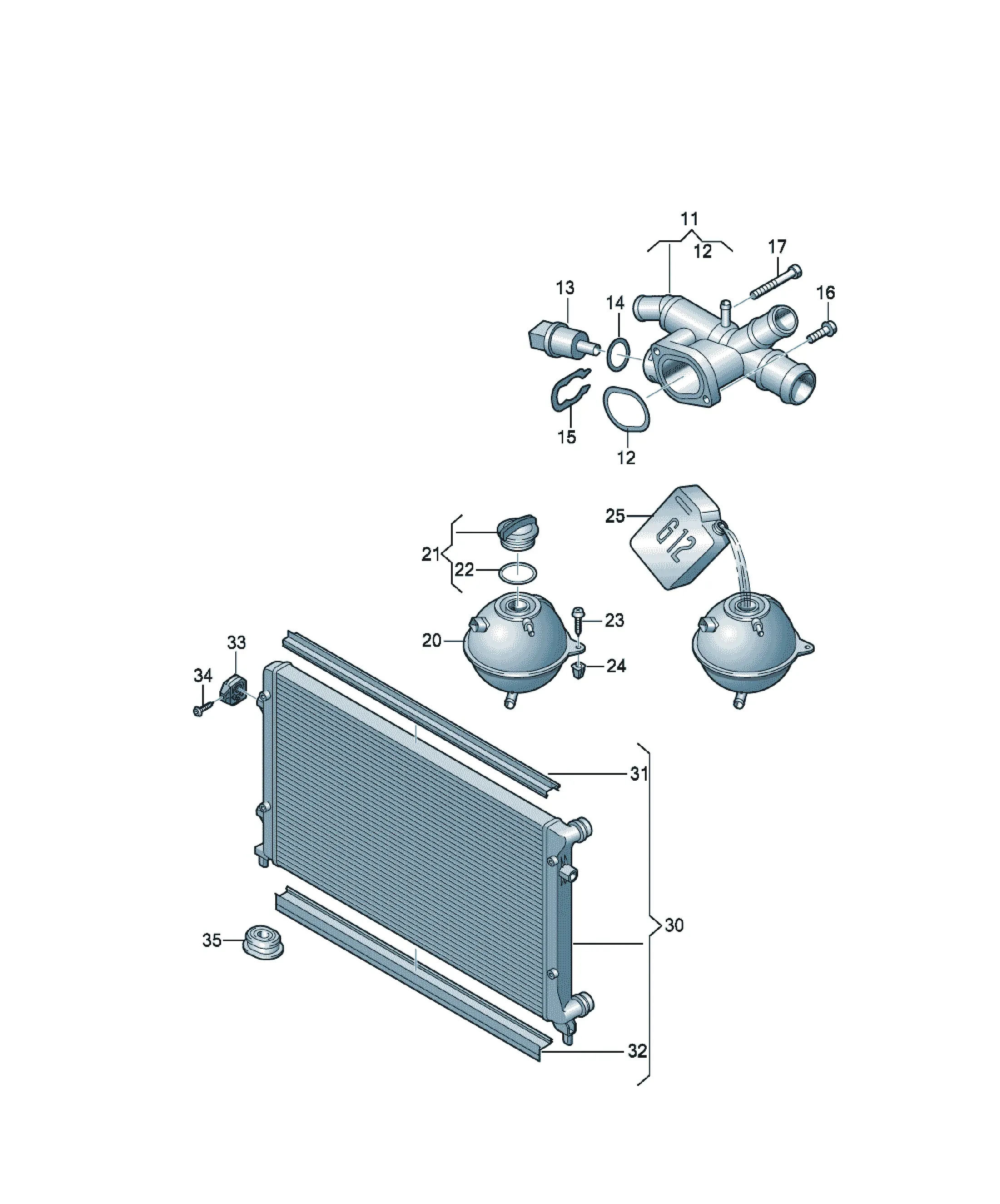 Cooling system diagram