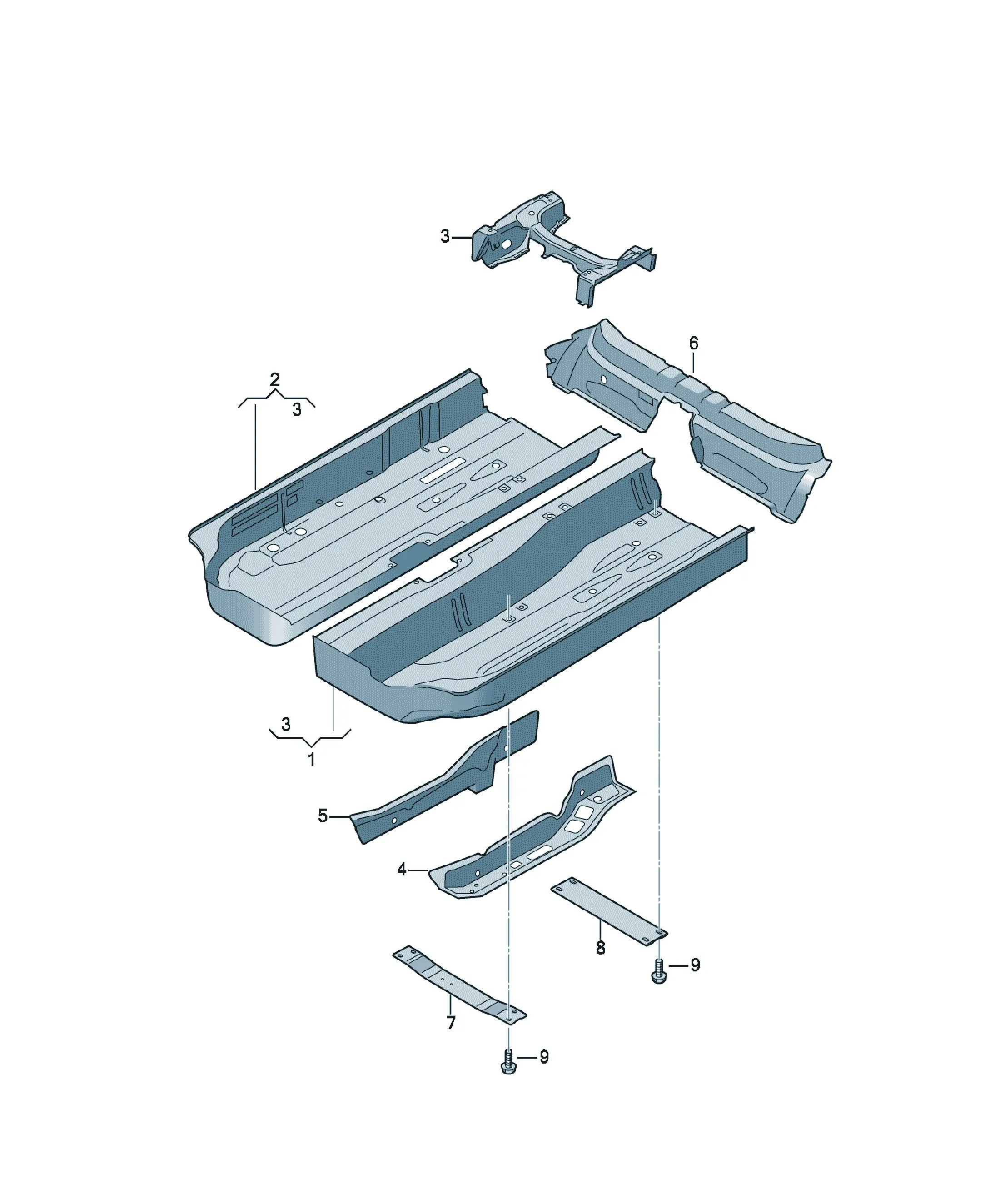 Floor panel diagram