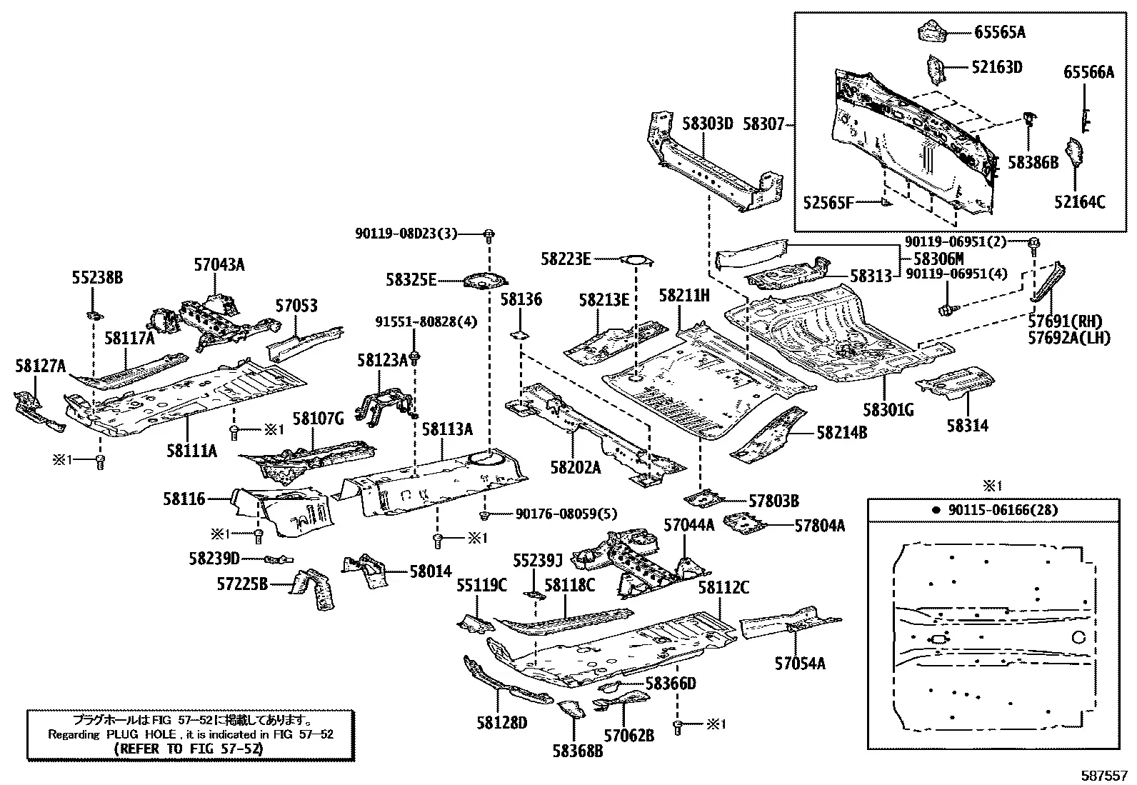 Floor panel diagram