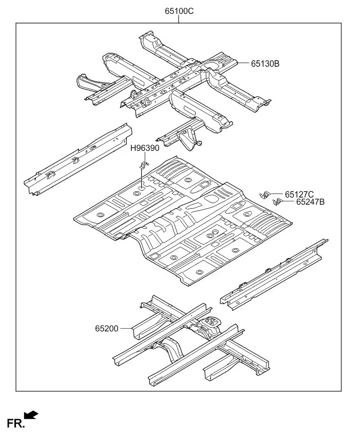 Floor panel diagram