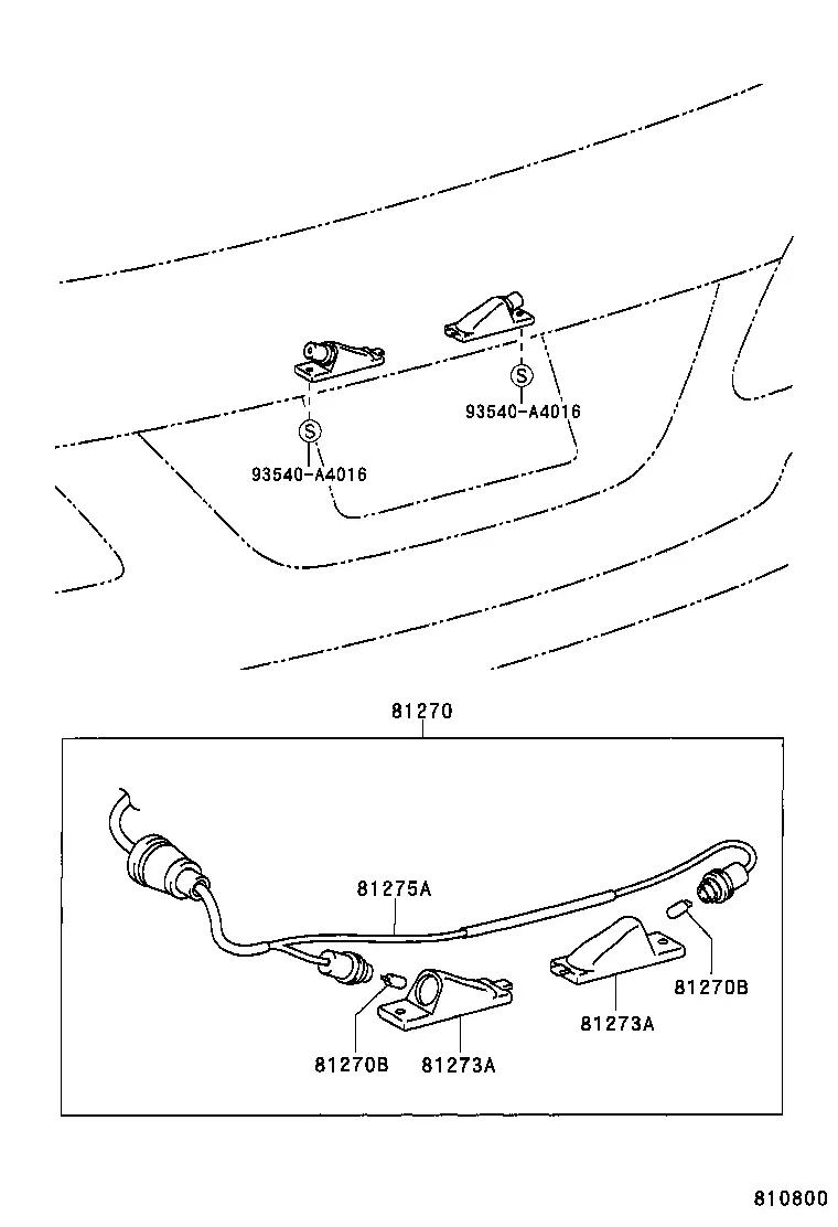 License Plate Lamp diagram