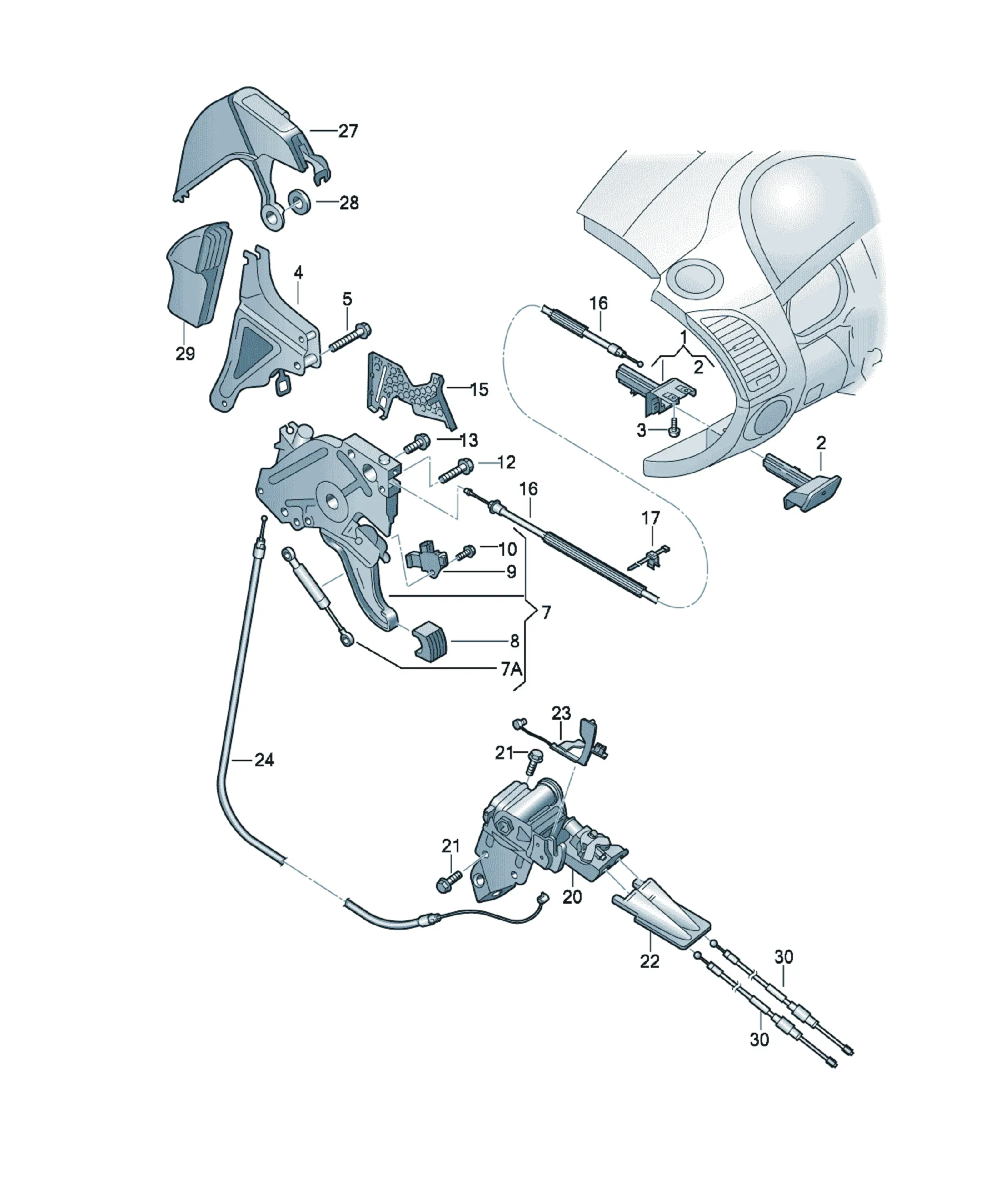 Parking brake diagram