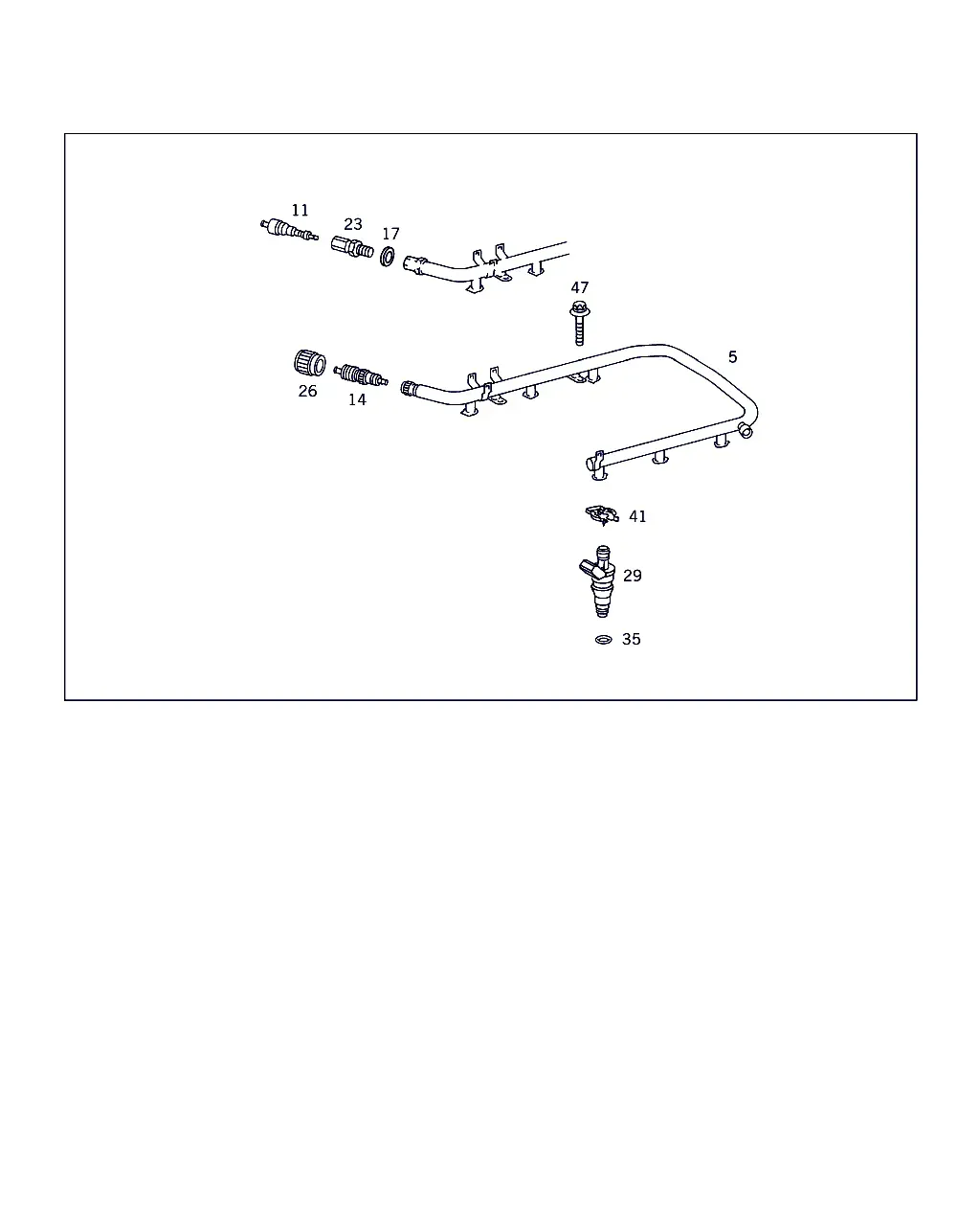 Форсунки и топливный распределитель diagram