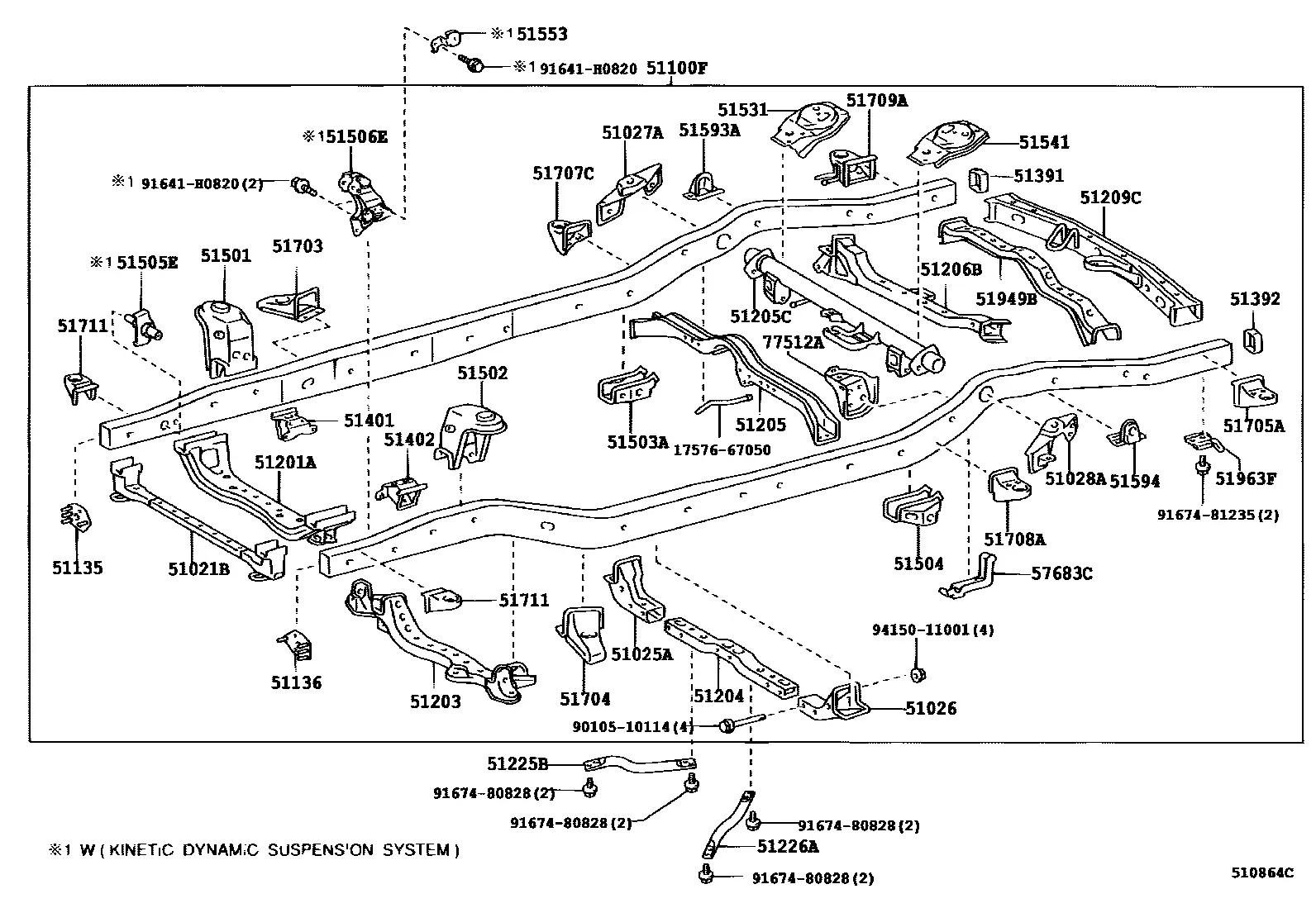 Vehicle frame diagram