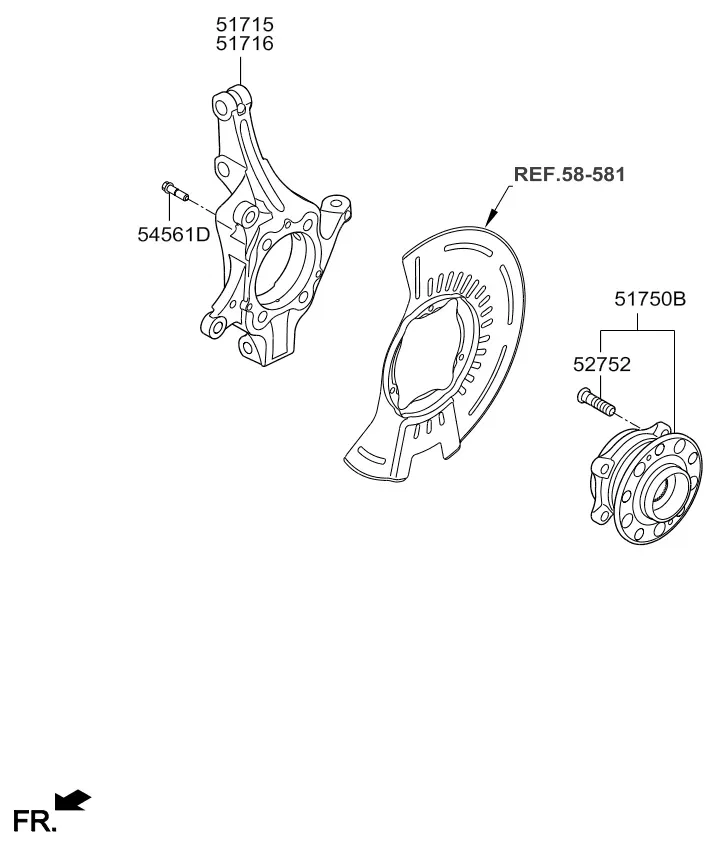 Front axle diagram