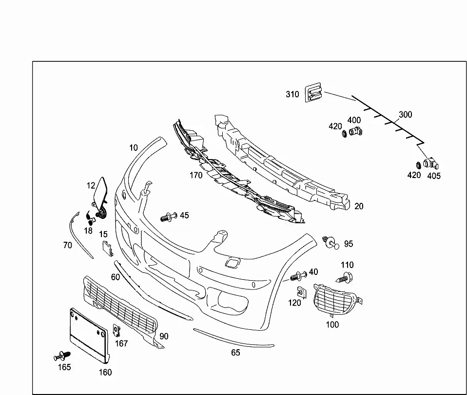 Front bumper diagram