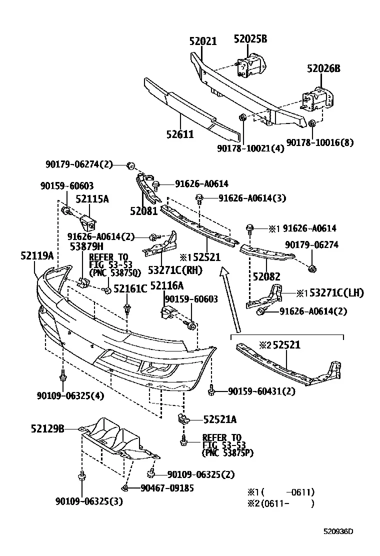 Front bumper diagram