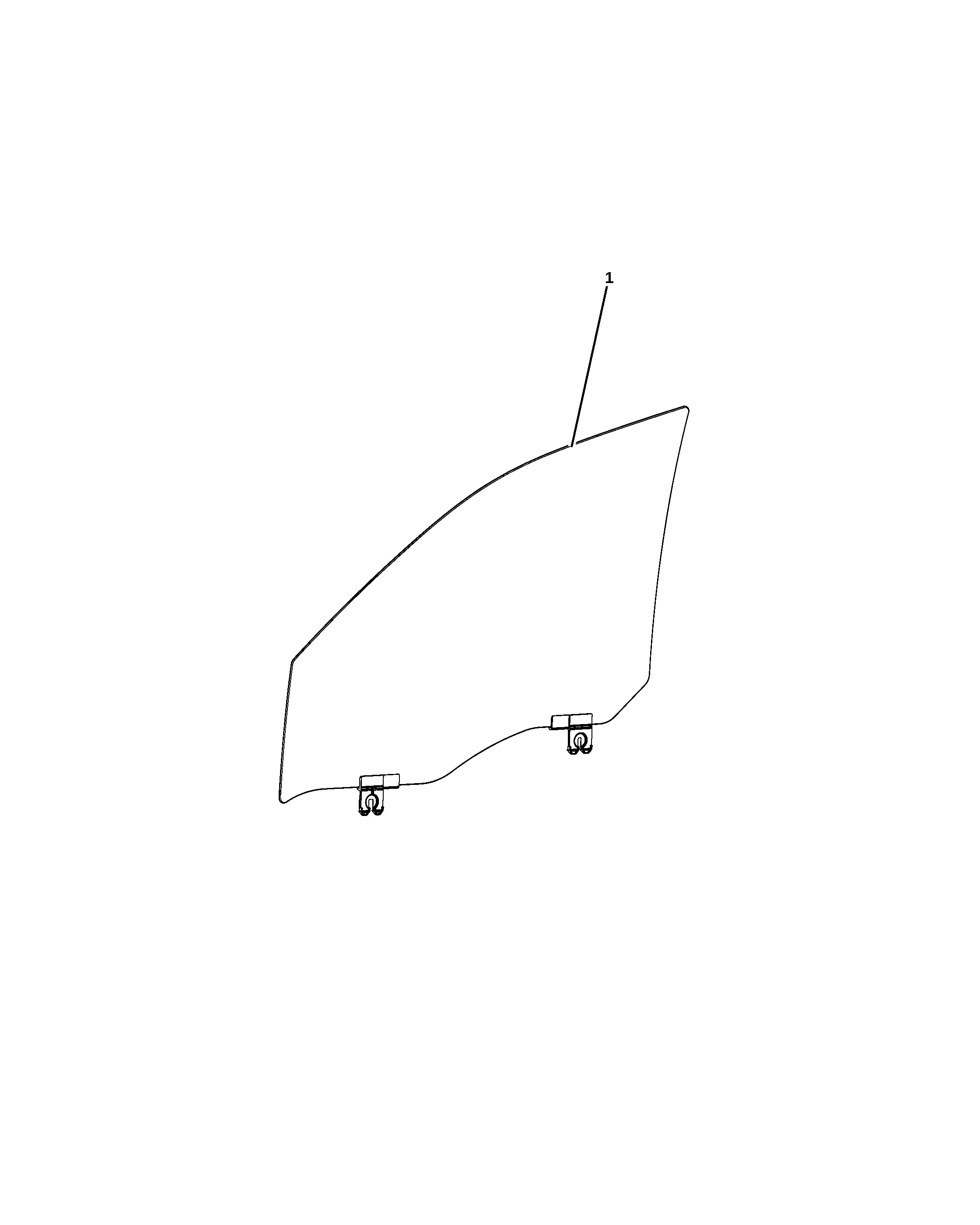 Front door glass diagram
