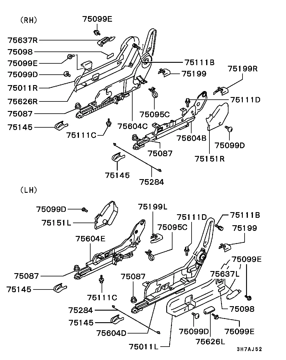 Front seat diagram
