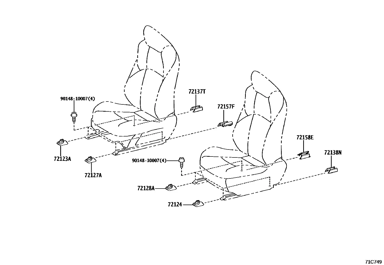 Front seat diagram