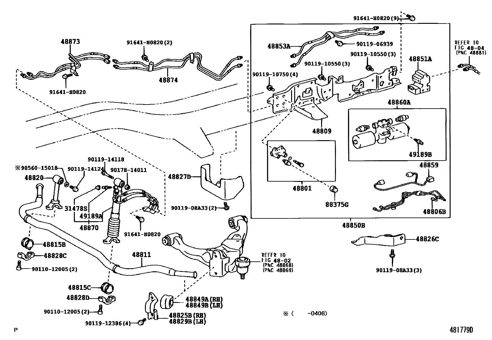 Front suspension diagram