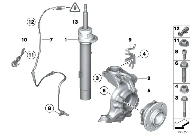 Front suspension diagram