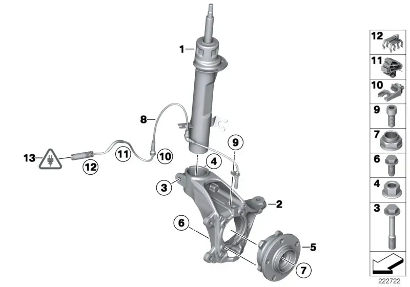 Front suspension diagram