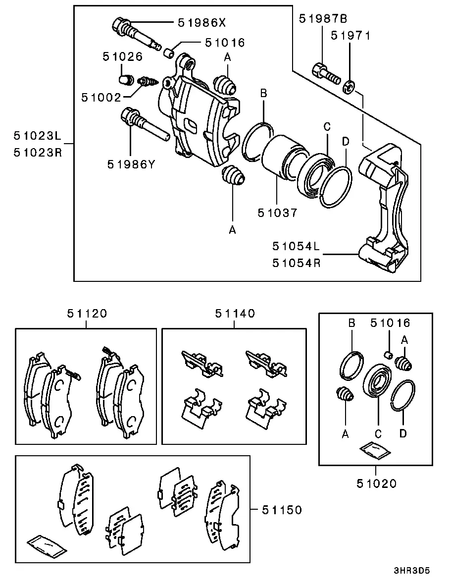 Front brake diagram