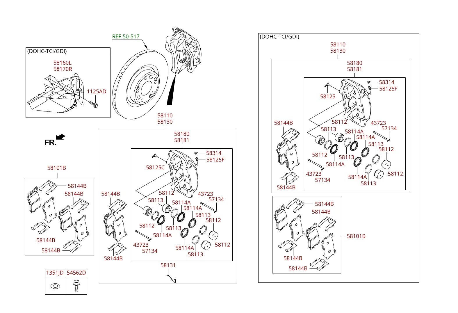 Front brake diagram