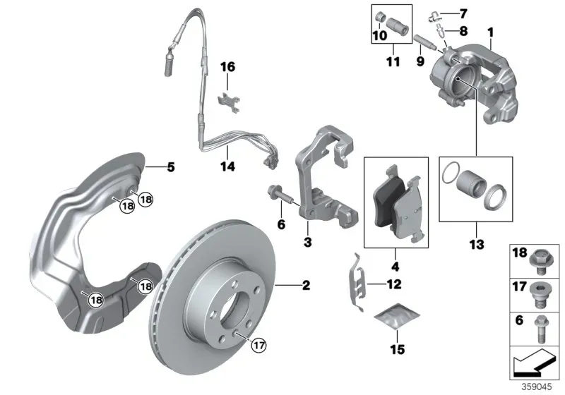 Front brake diagram