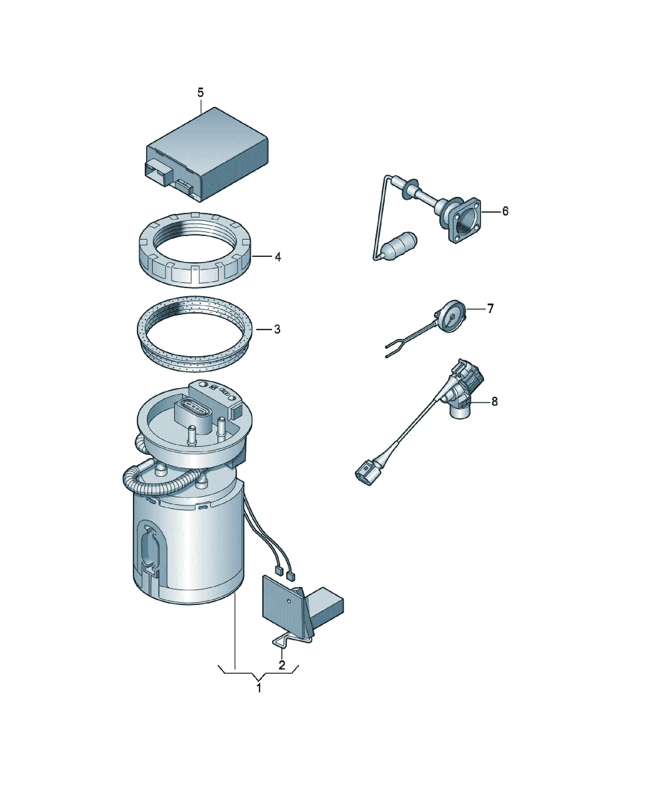Fuel delivery unit diagram