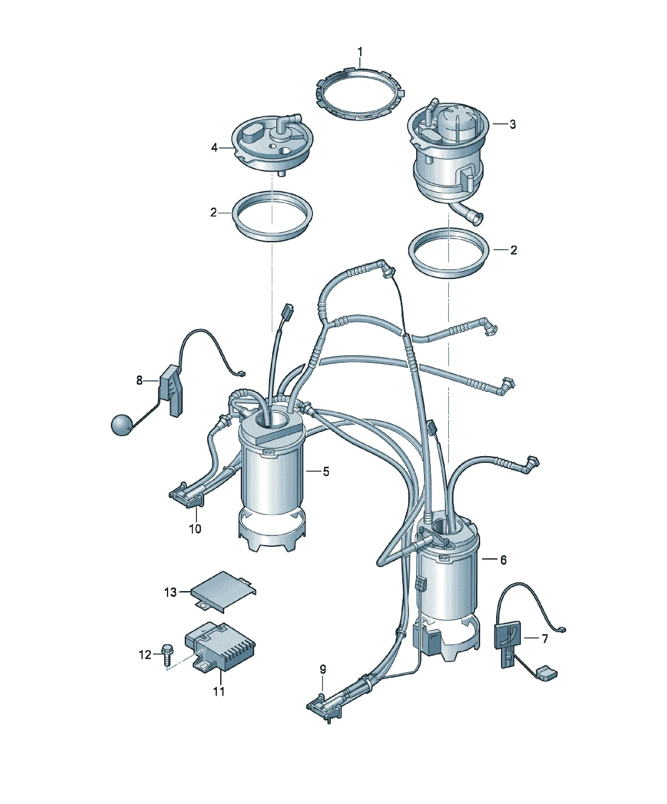 Fuel delivery unit diagram