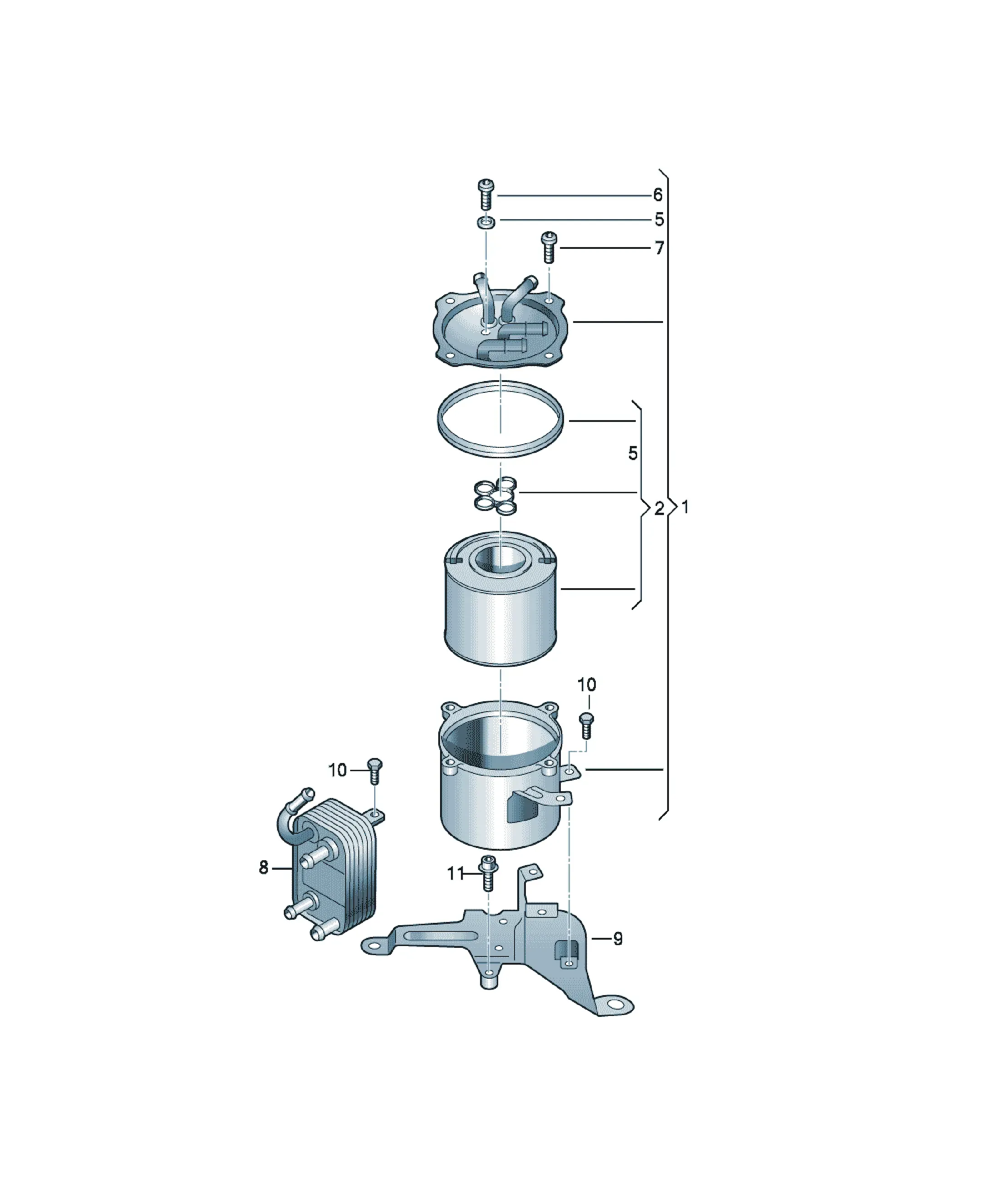Fuel filter diagram