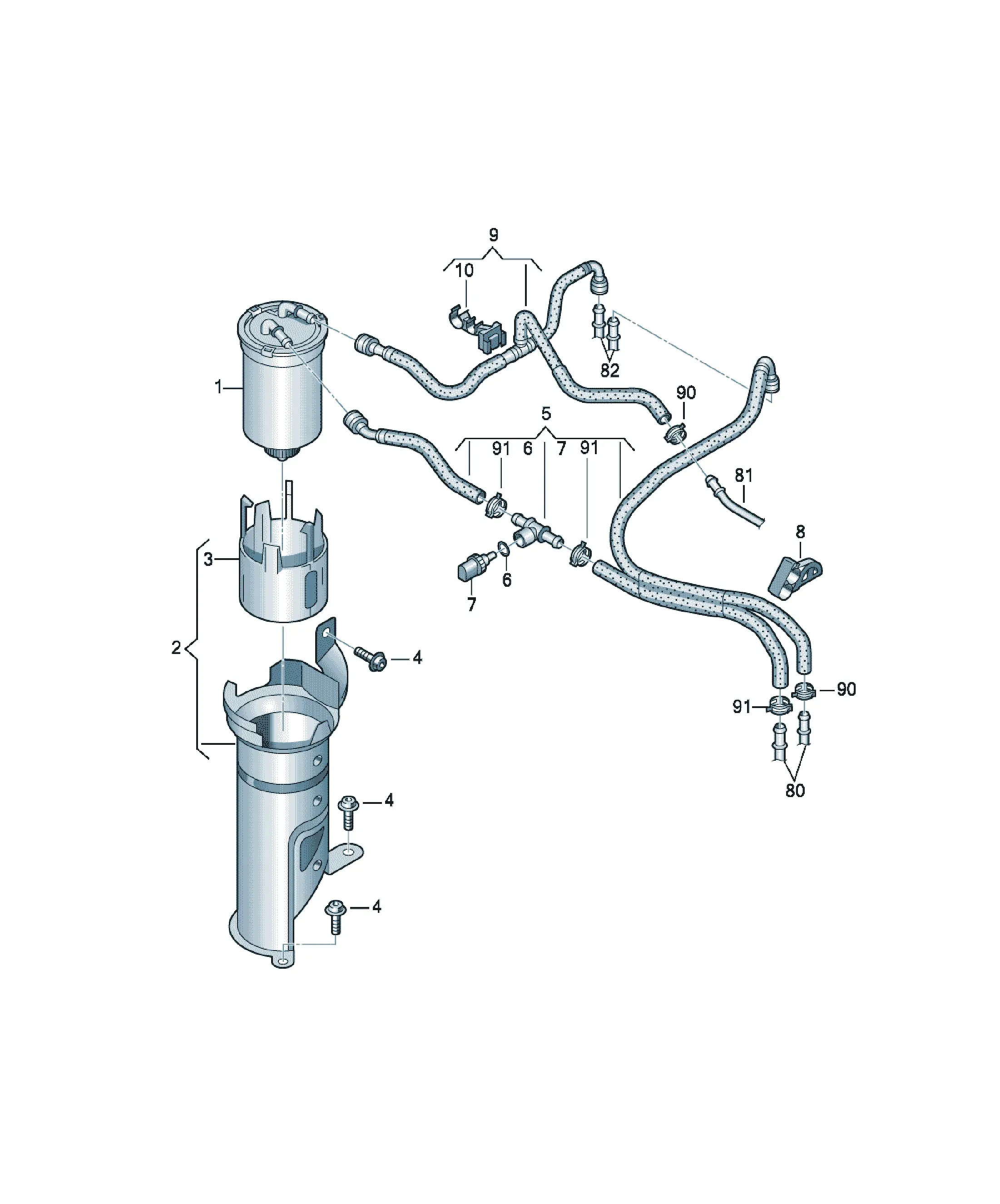 Fuel filter diagram